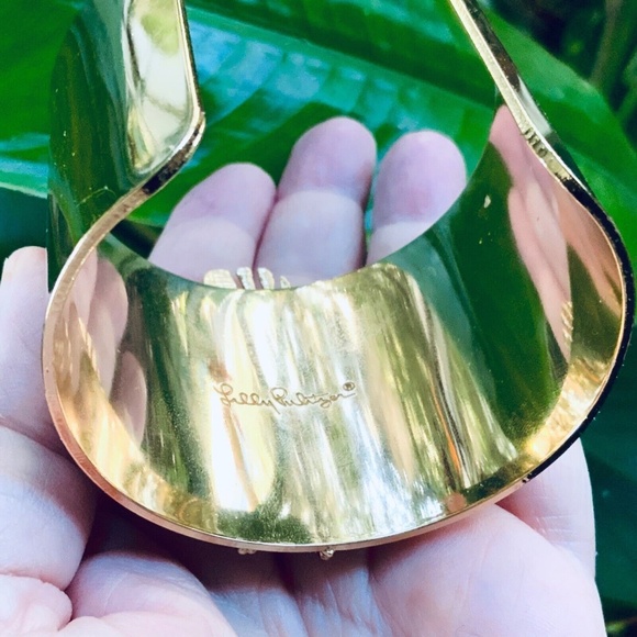 Lilly Pulitzer Cuff Bracelet NWT STUNNING RARE ⭐️NWT - STARFISH SEASHELL GOLD - Picture 13 of 14